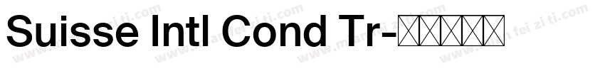 Suisse Intl Cond Tr字体转换